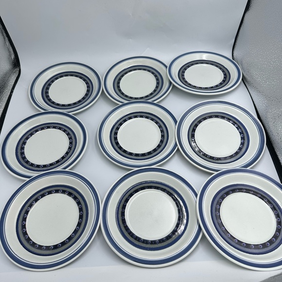 Vintage Royal Doulton Tangier LS 1005 Round Plate 6.75 set of 9 - Picture 7 of 8
